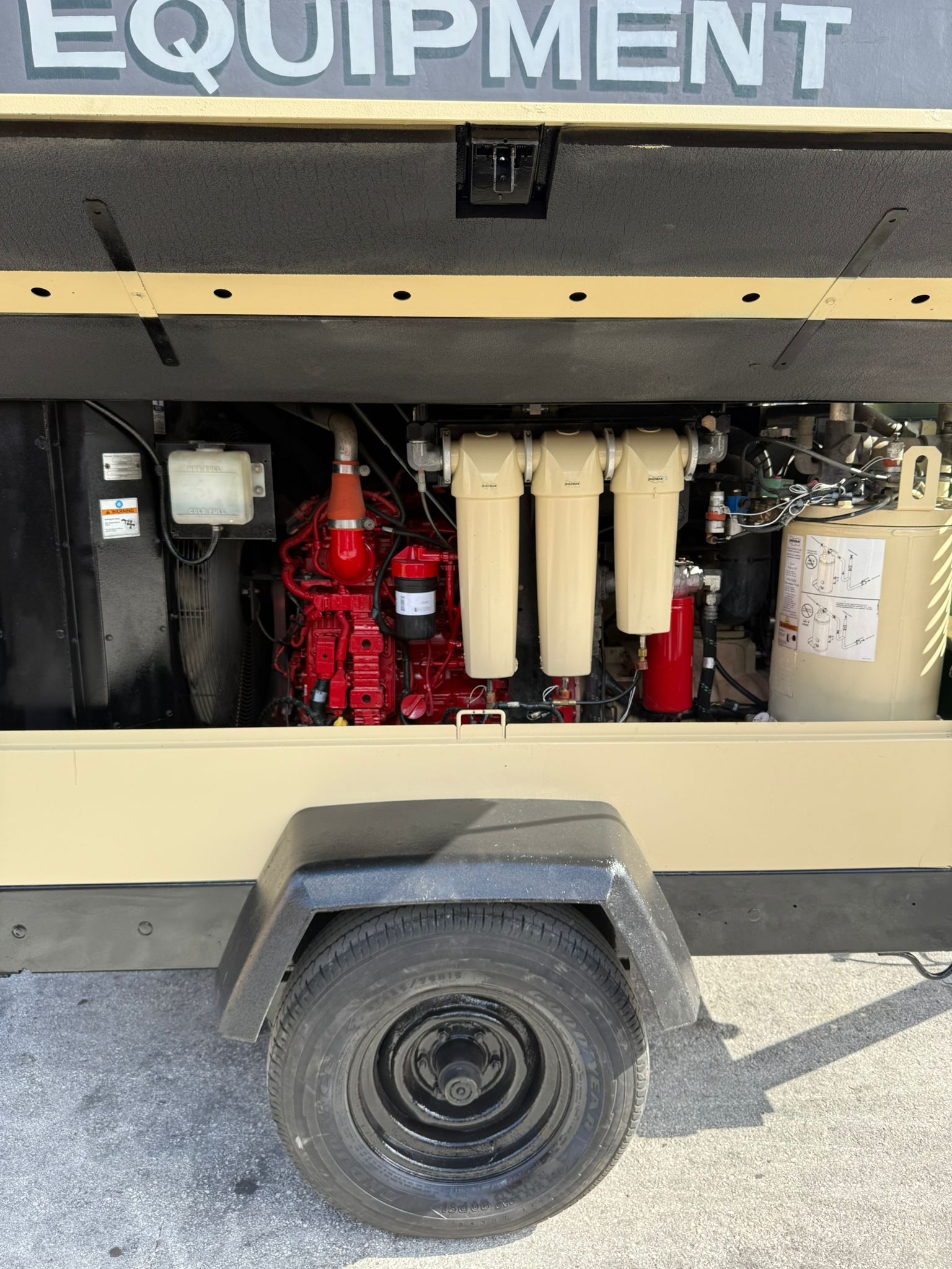 2016 Doosan P425/HP375WCU-T4I Air Compressor