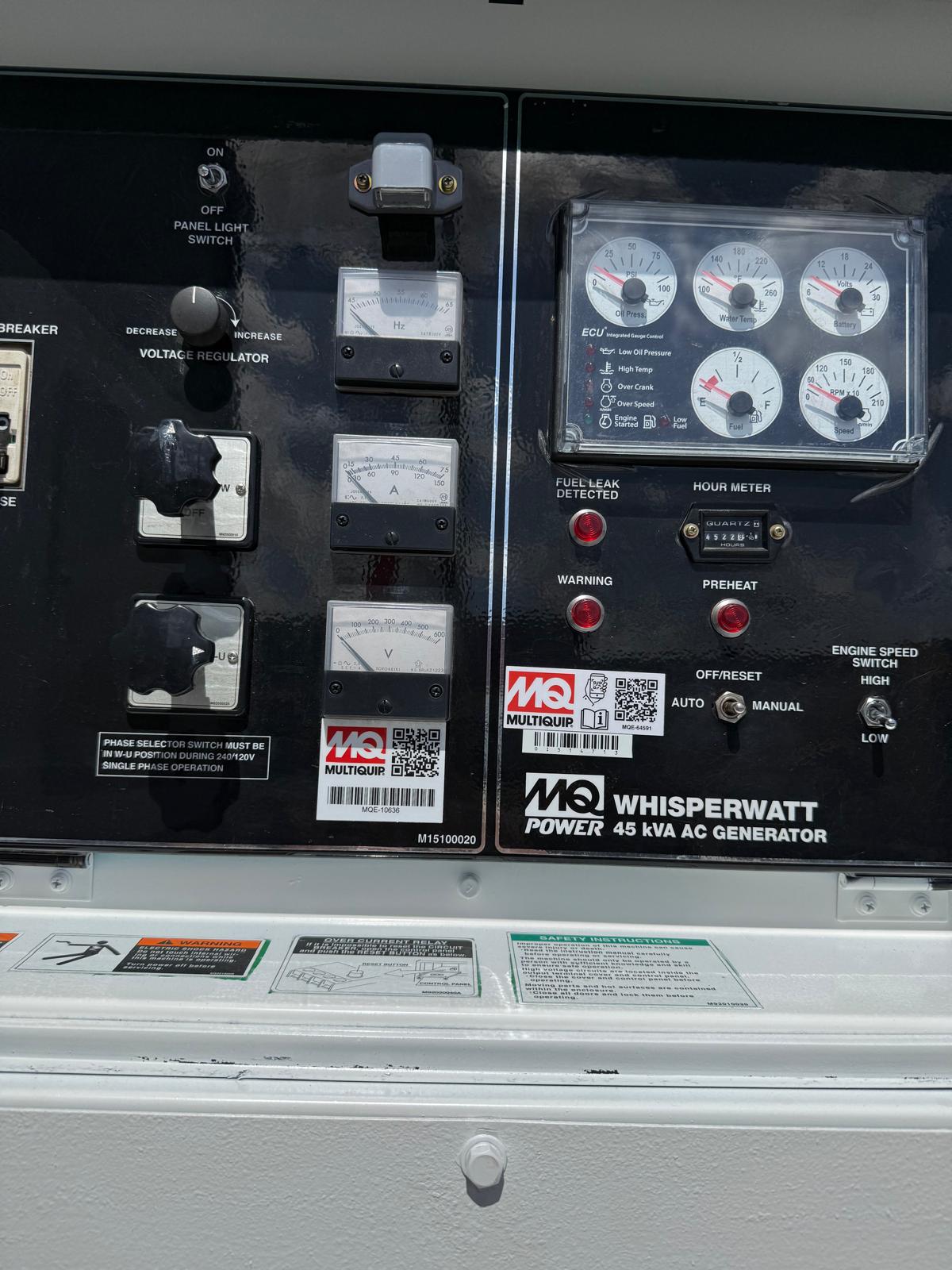 2020 45kVA Multiquip Whisperwatt